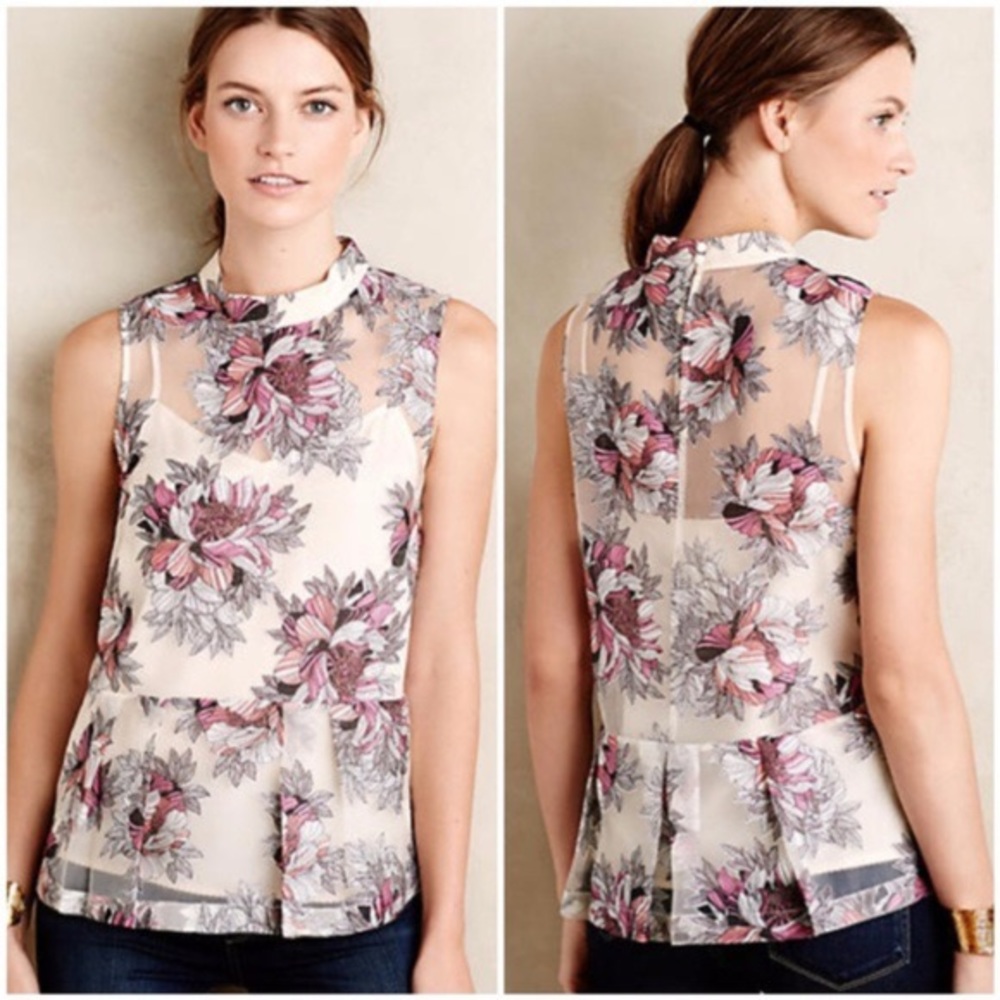 Anthropologie Moulinette Soeurs Sleeveless Blouse